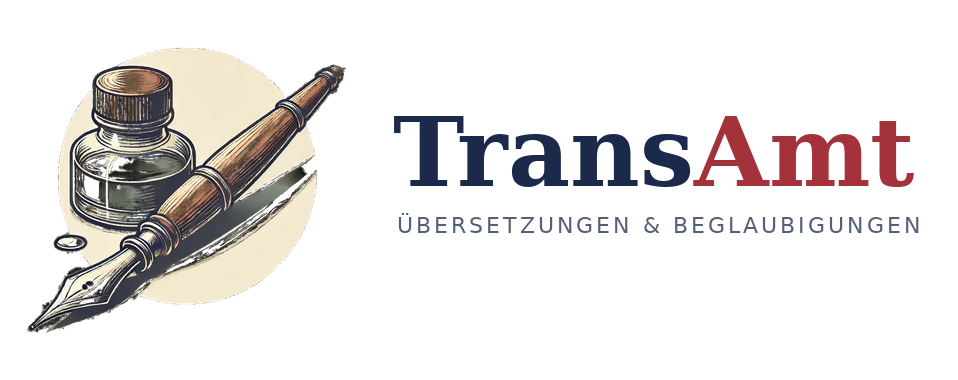 Transamt Logo Übersetzungen und Beglaubigungen